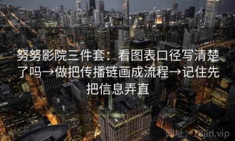 努努影院三件套：看图表口径写清楚了吗→做把传播链画成流程→记住先把信息弄直